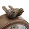 Hello Honey® 6" Vintage Pewter Mantel Clock with Birds